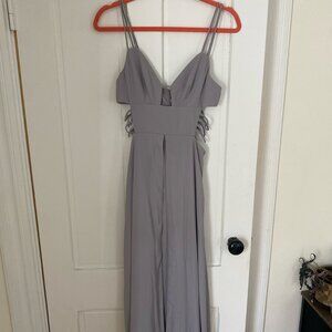 Fame and Partners Megan Dress in Pale Grey